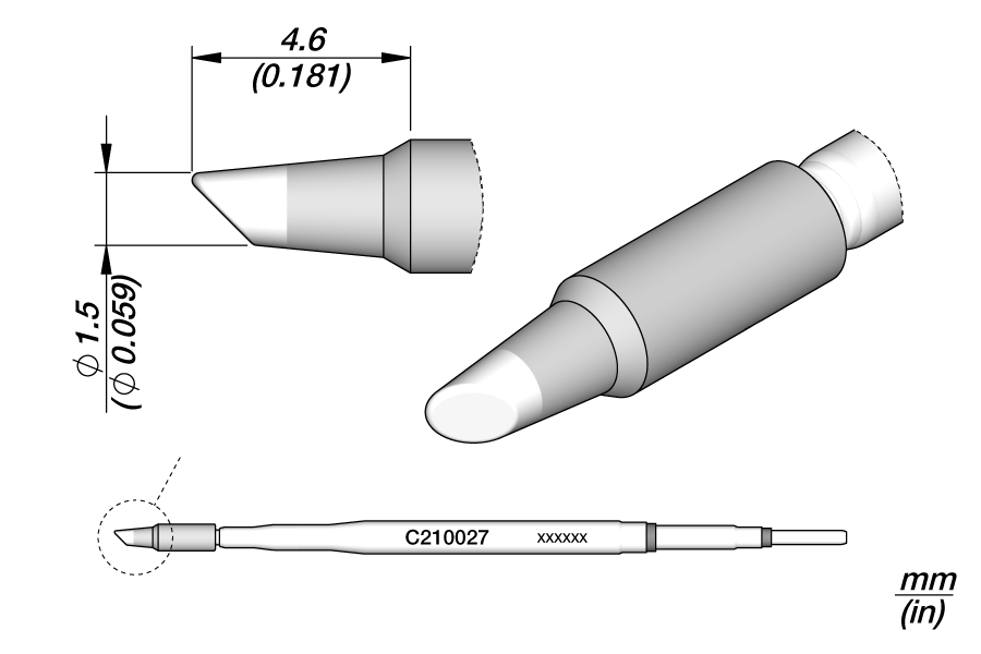 C210027 - Bevel Cartridge Ø 1.5